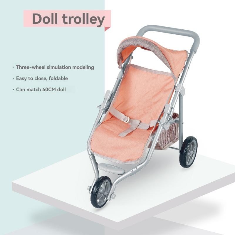 Dolls & Dollhouses |  Olivia’s Little World – Polka Dots Princess Baby Doll Twin Jogging Stroller – Pink & Grey Dolls & Dollhouses Dolls & Dollhouses