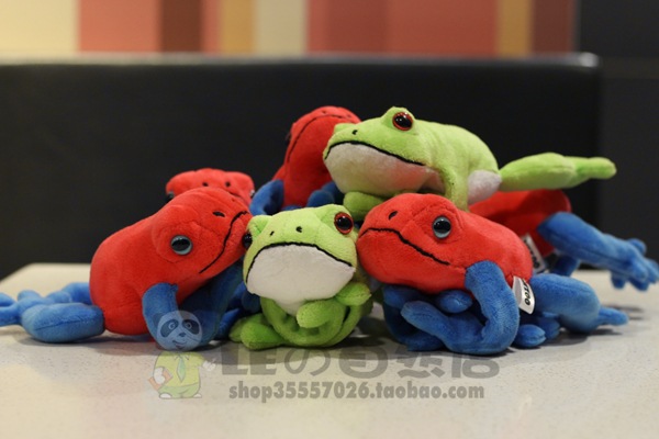 Plush & Stuffed Animals |  8″ Glitter Toy Plush Dart Frog – Red Plush & Stuffed Animals Plush & Stuffed Animals