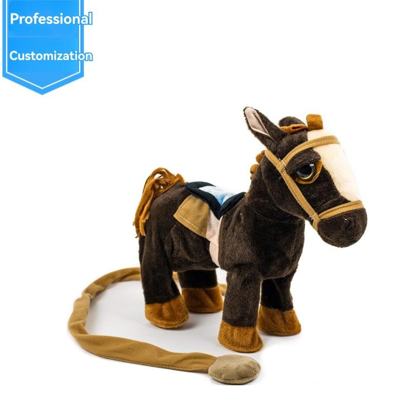 Plush & Stuffed Animals |  Chocolate Brown Ride-On Horse 4-9 Plush & Stuffed Animals Plush & Stuffed Animals