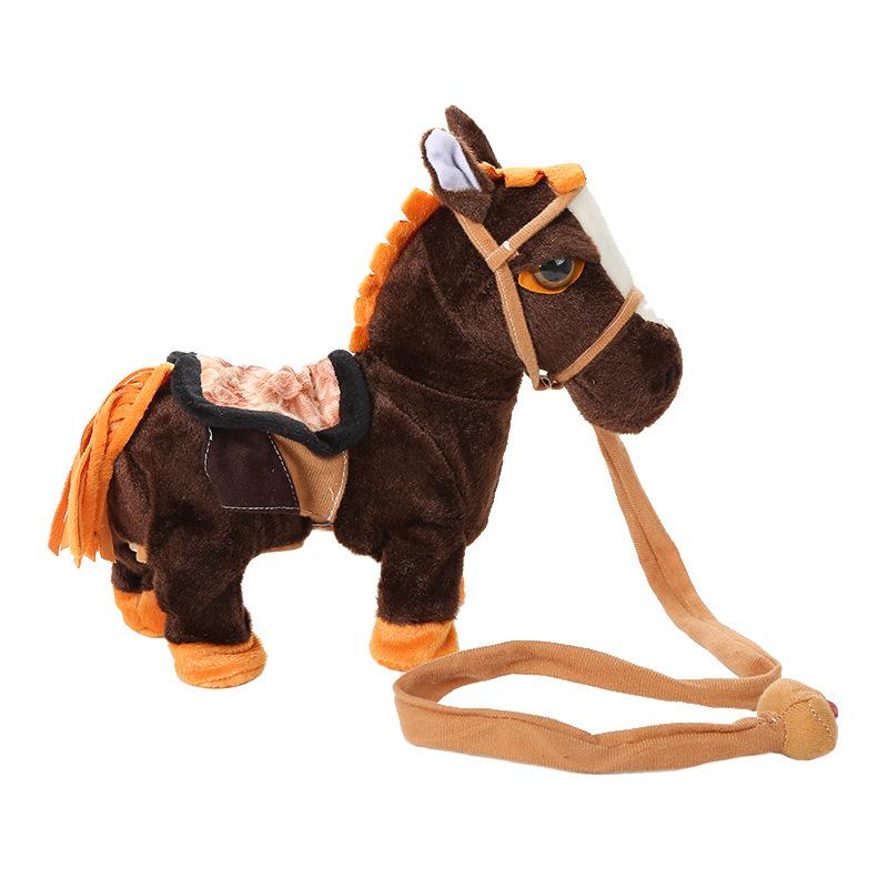 Plush & Stuffed Animals |  Dark Brown Ride-On Horse Age 7+ Plush & Stuffed Animals Plush & Stuffed Animals