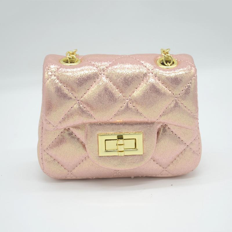 Trend Accessories |  Classic Quilted Sparkle Mini Purse – Bubblegum Trend Accessories Trend Accessories