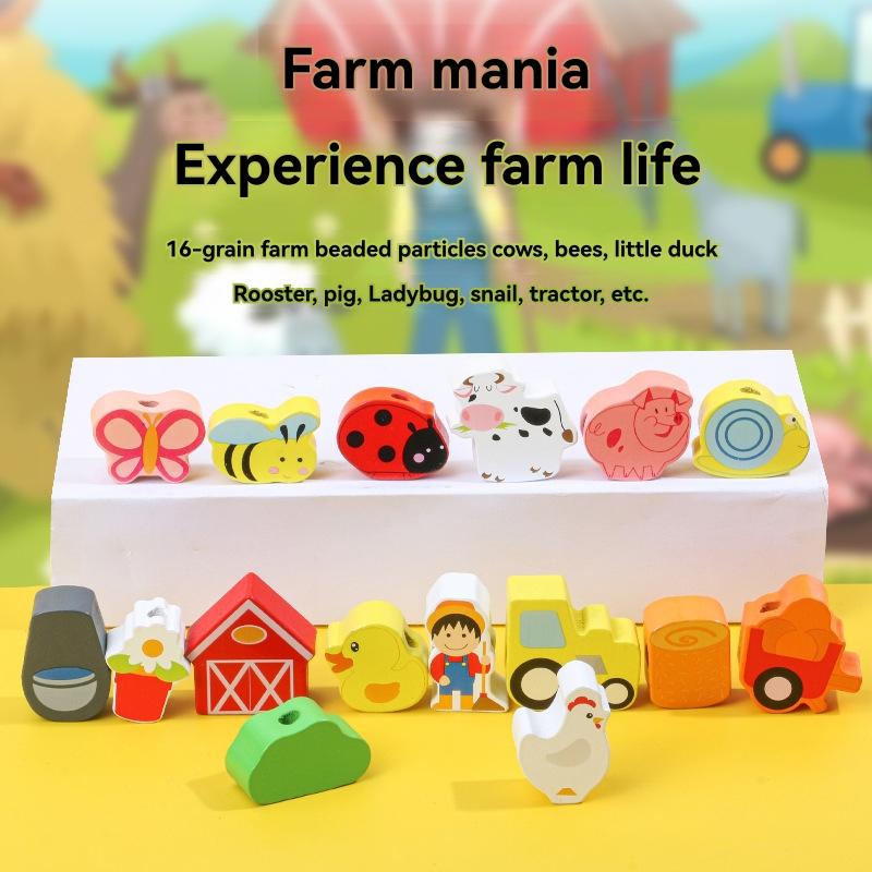 Vehicles & Trains |  Trainimo Farm Wooden Pull-Along Activity Toy Baby & Toddler Baby & Toddler