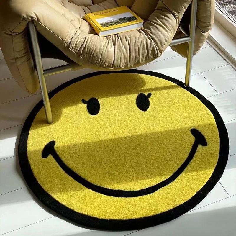 Room Accessories |  Smiley Rug – Pink- Small Room Accessories Room Accessories